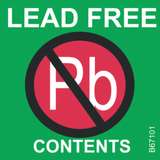 Lead-Free Warning Label (2" x 2"), 500/Roll redirect to product page